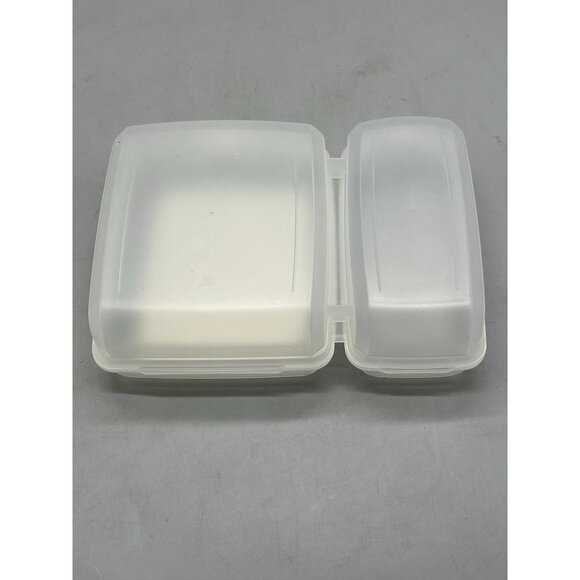 organized lunch 2 compartment lunch container clip closed lids large small READ - Picture 5 of 6